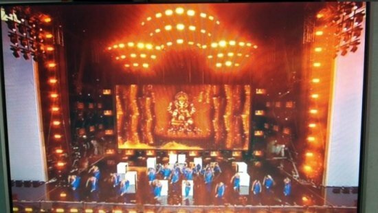 Narendra Modi UK visit 2015: Pics of electric atmosphere at Wembley Stadium for 'UKWelcomesModi' community reception Live dance performance by resident Indian artists and a large portrait of Lord Ganesha